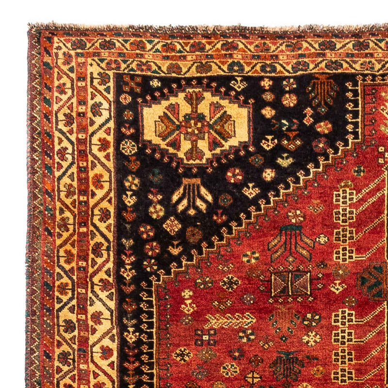 Persisk tæppe - Nomadisk - 225 x 173 cm - mørkerød