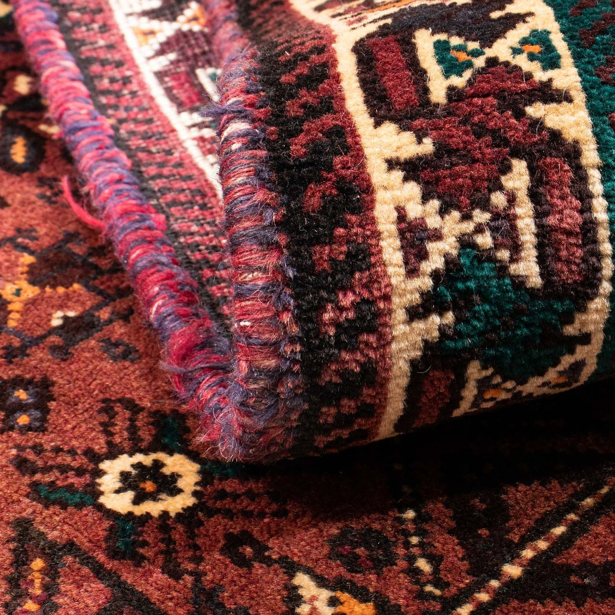 Persisk tæppe - Nomadisk - 147 x 107 cm - mørkebrun