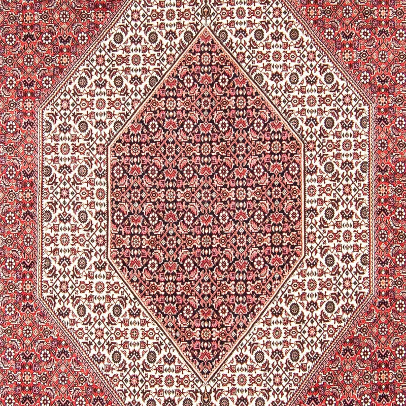 Persisk tæppe - Bijar - 318 x 251 cm - lysrød