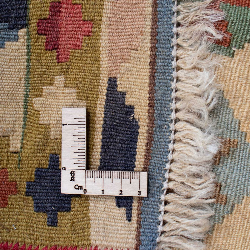 Kelim-tæppe - orientalsk - 216 x 127 cm - beige