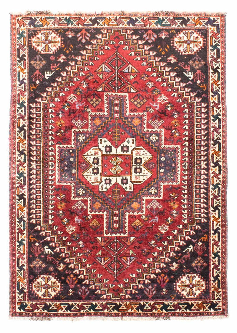 Persisk tæppe - Nomadisk - 163 x 112 cm - mørkerød