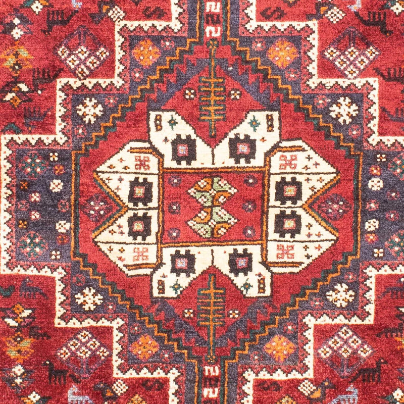 Persisk tæppe - Nomadisk - 163 x 112 cm - mørkerød