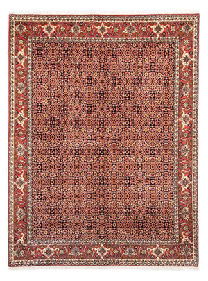 Persisk tæppe - Bijar - 235 x 171 cm - lysrød