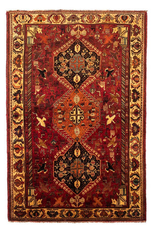Persisk tæppe - Nomadisk - 258 x 170 cm - mørkerød