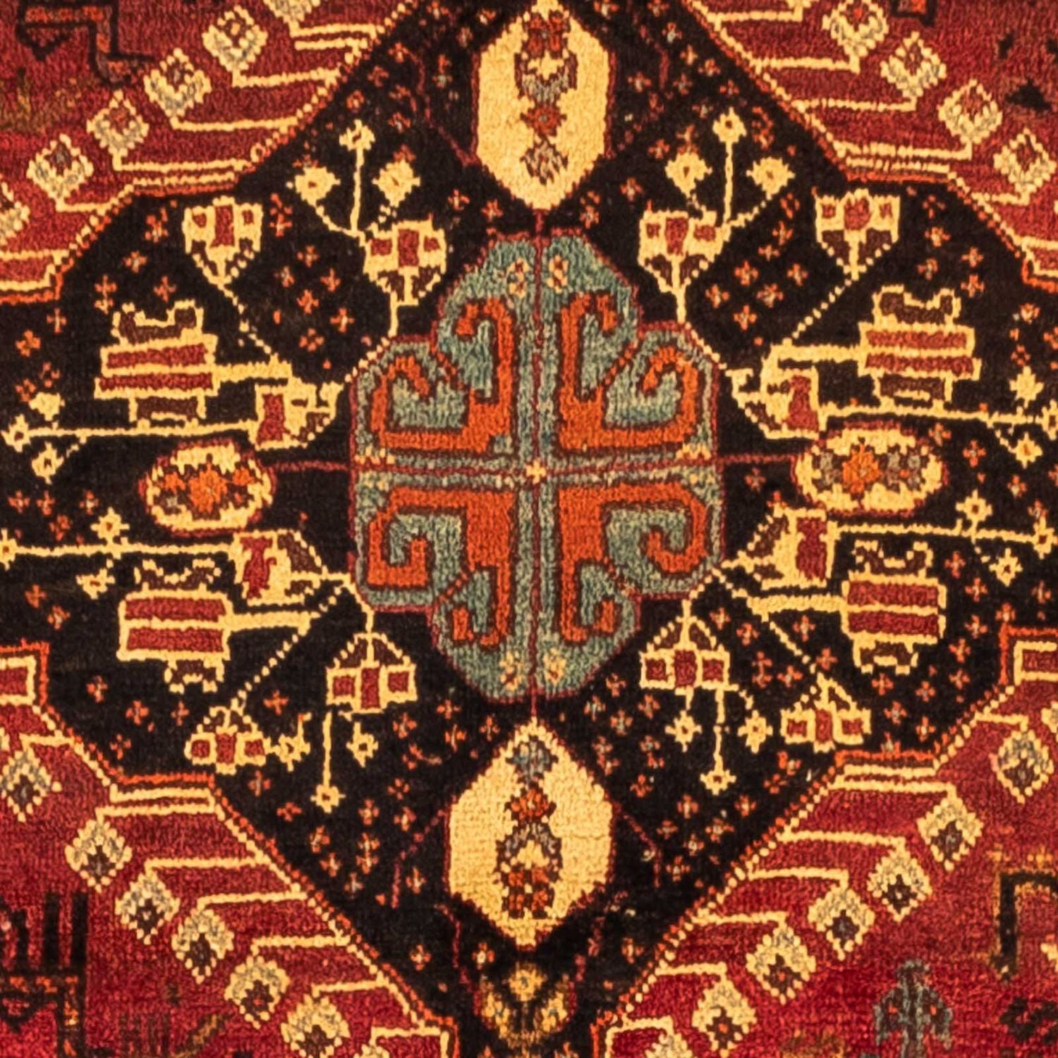 Persisk tæppe - Nomadisk - 258 x 170 cm - mørkerød