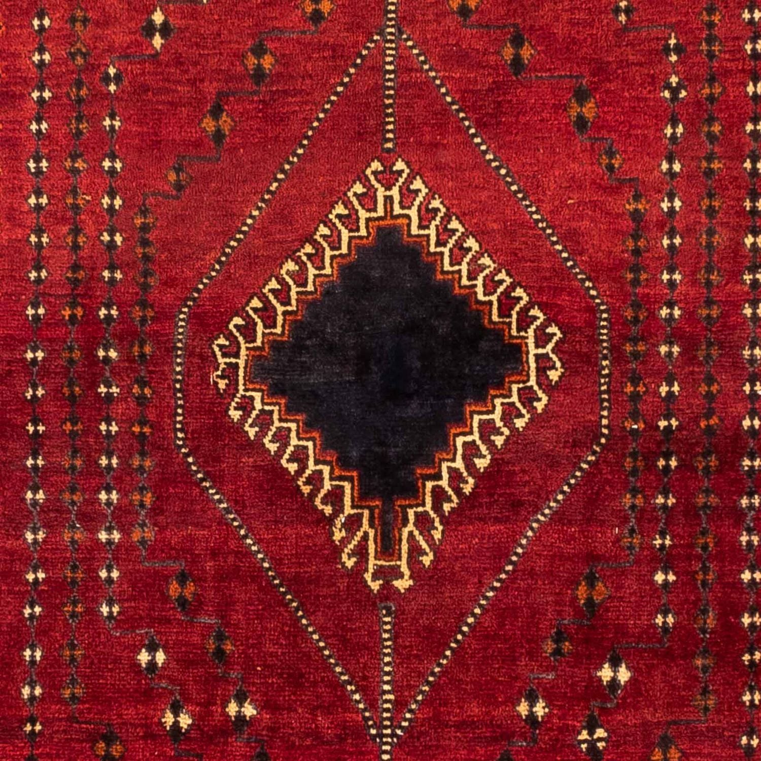 Persisk tæppe - Nomadisk - 257 x 157 cm - mørkerød