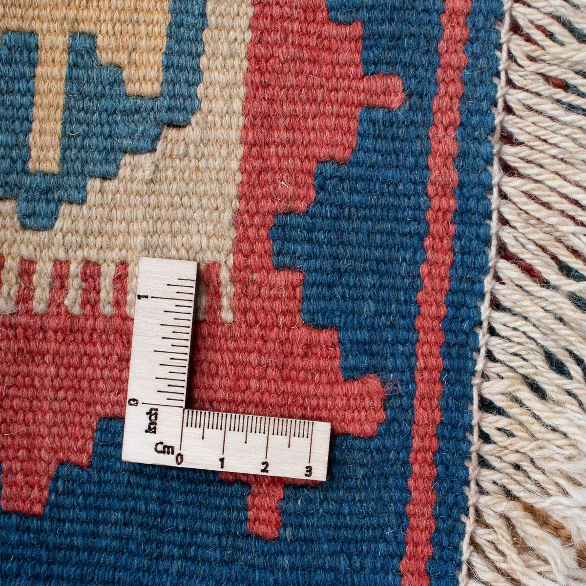 Kelim-tæppe - orientalsk - 172 x 125 cm - blå