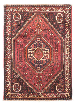 Persisk tæppe - Nomadisk - 164 x 118 cm - mørkerød