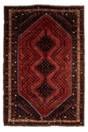 Shiraz Tæppe 206x291cm - Persisk tæppe - Rektangulær / Mørkerød / 206 x 291 cm Rektangulær