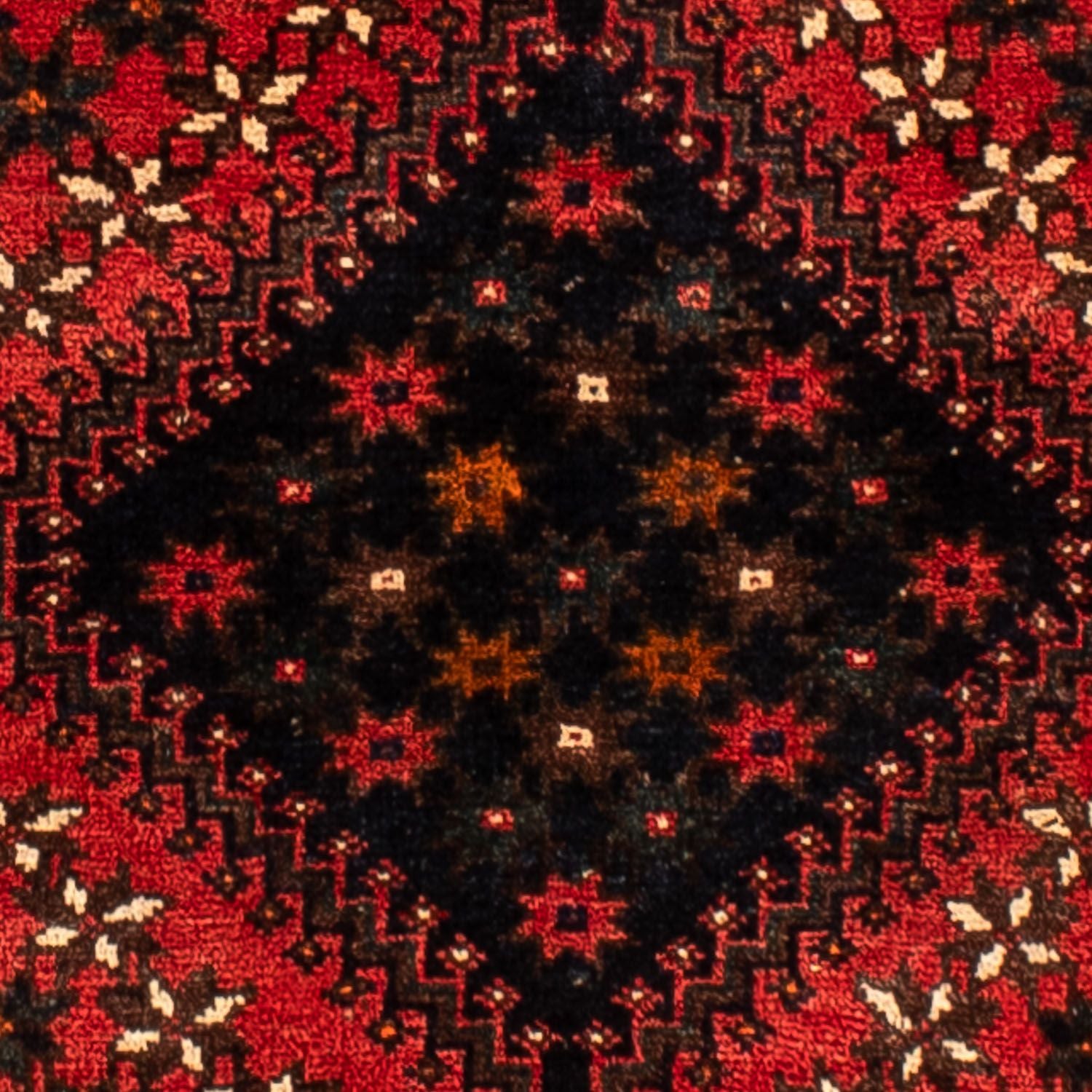 Persisk tæppe - Nomadisk - 291 x 206 cm - mørkerød