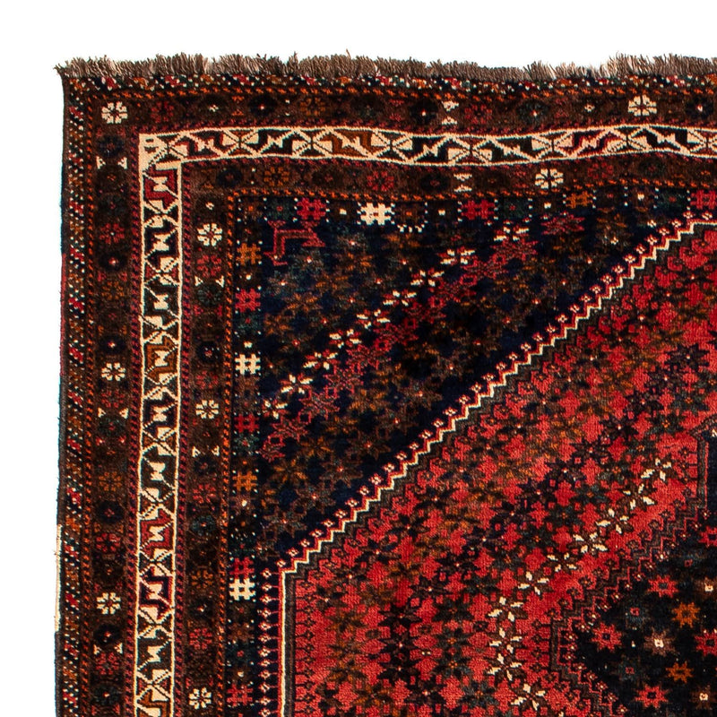 Persisk tæppe - Nomadisk - 291 x 206 cm - mørkerød