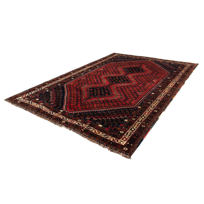 Persisk tæppe - Nomadisk - 291 x 206 cm - mørkerød