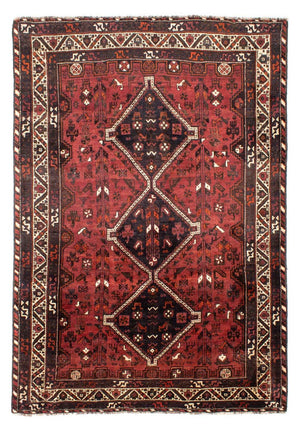 Persisk tæppe - Nomadisk - 307 x 210 cm - mørkerød