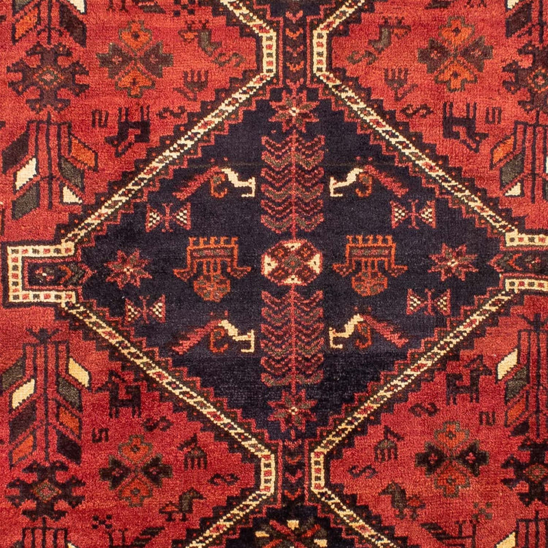 Persisk tæppe - Nomadisk - 312 x 221 cm - mørkerød