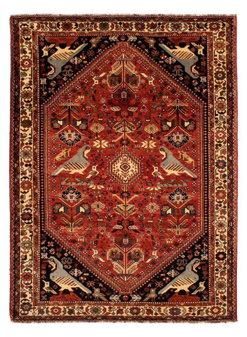 Persisk tæppe - Nomadisk - 304 x 212 cm - mørkerød