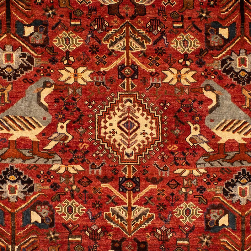 Persisk tæppe - Nomadisk - 304 x 212 cm - mørkerød