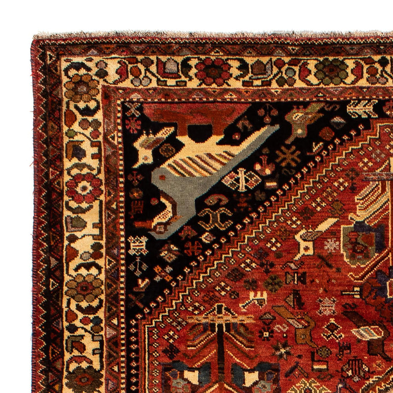 Persisk tæppe - Nomadisk - 304 x 212 cm - mørkerød