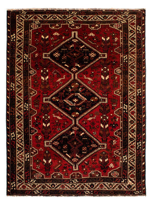 Persisk tæppe - Nomadisk - 295 x 213 cm - mørkerød
