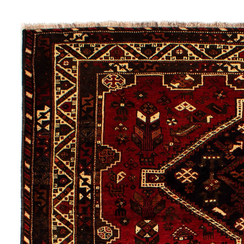 Persisk tæppe - Nomadisk - 295 x 213 cm - mørkerød