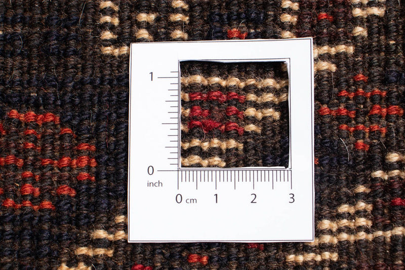 Persisk tæppe - Nomadisk - 295 x 213 cm - mørkerød