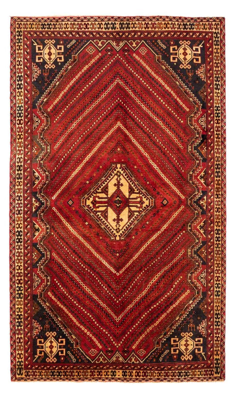 Persisk tæppe - Nomadisk - 251 x 154 cm - mørkerød