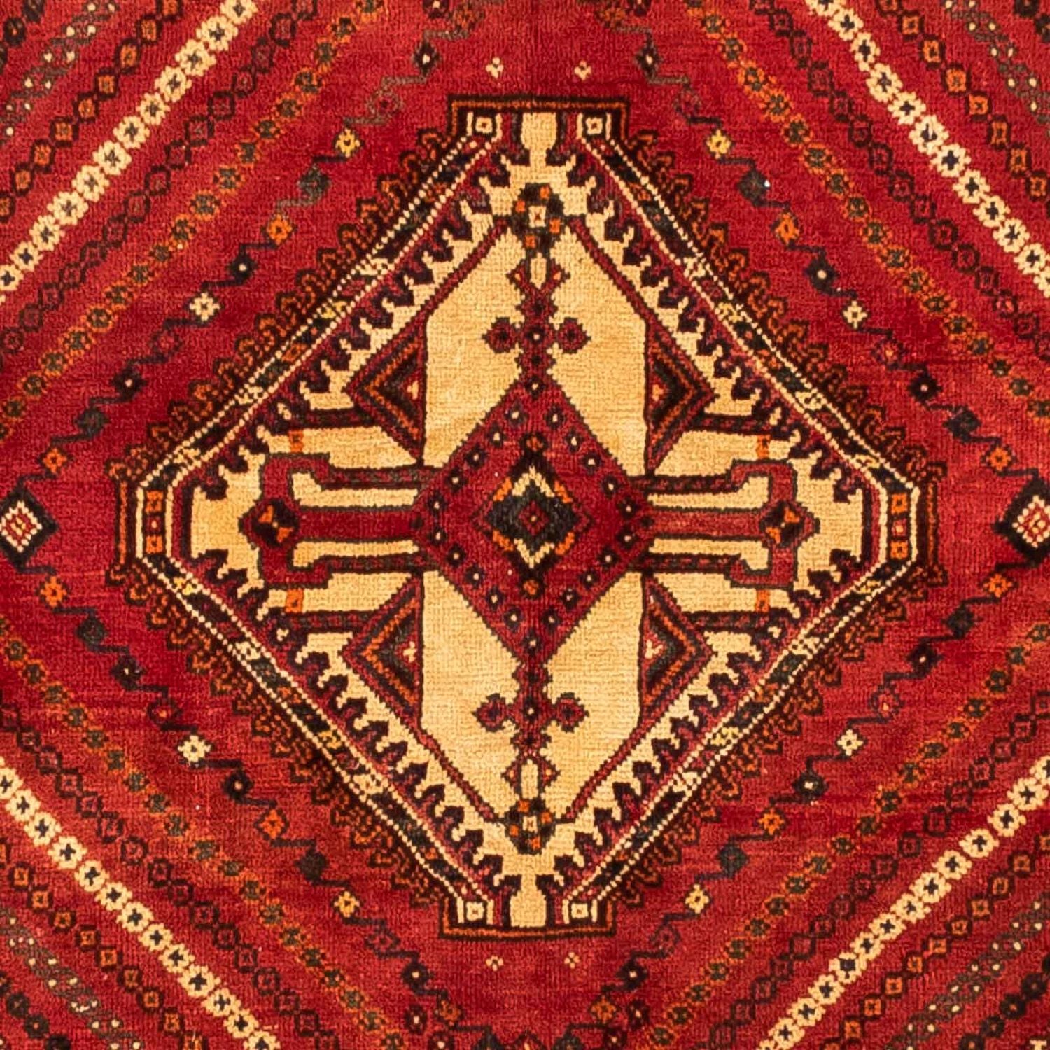 Persisk tæppe - Nomadisk - 251 x 154 cm - mørkerød