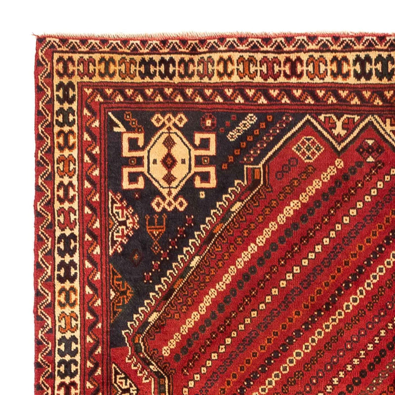 Persisk tæppe - Nomadisk - 251 x 154 cm - mørkerød