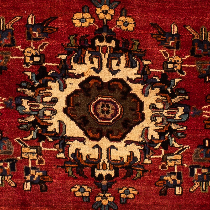 Persisk tæppe - Nomadisk - 305 x 225 cm - mørkerød