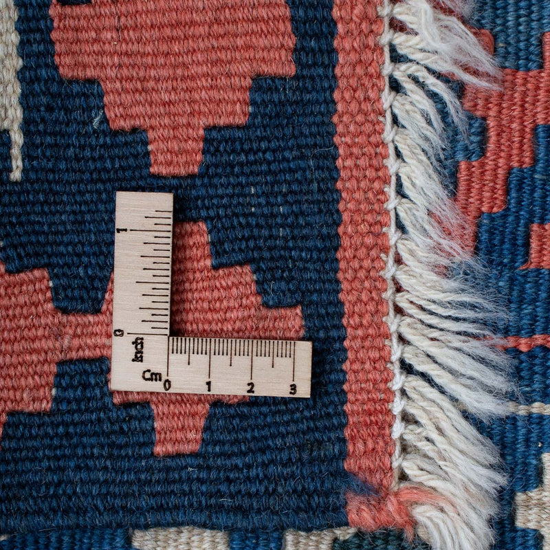 Kelim-tæppe - orientalsk - 180 x 114 cm - blå