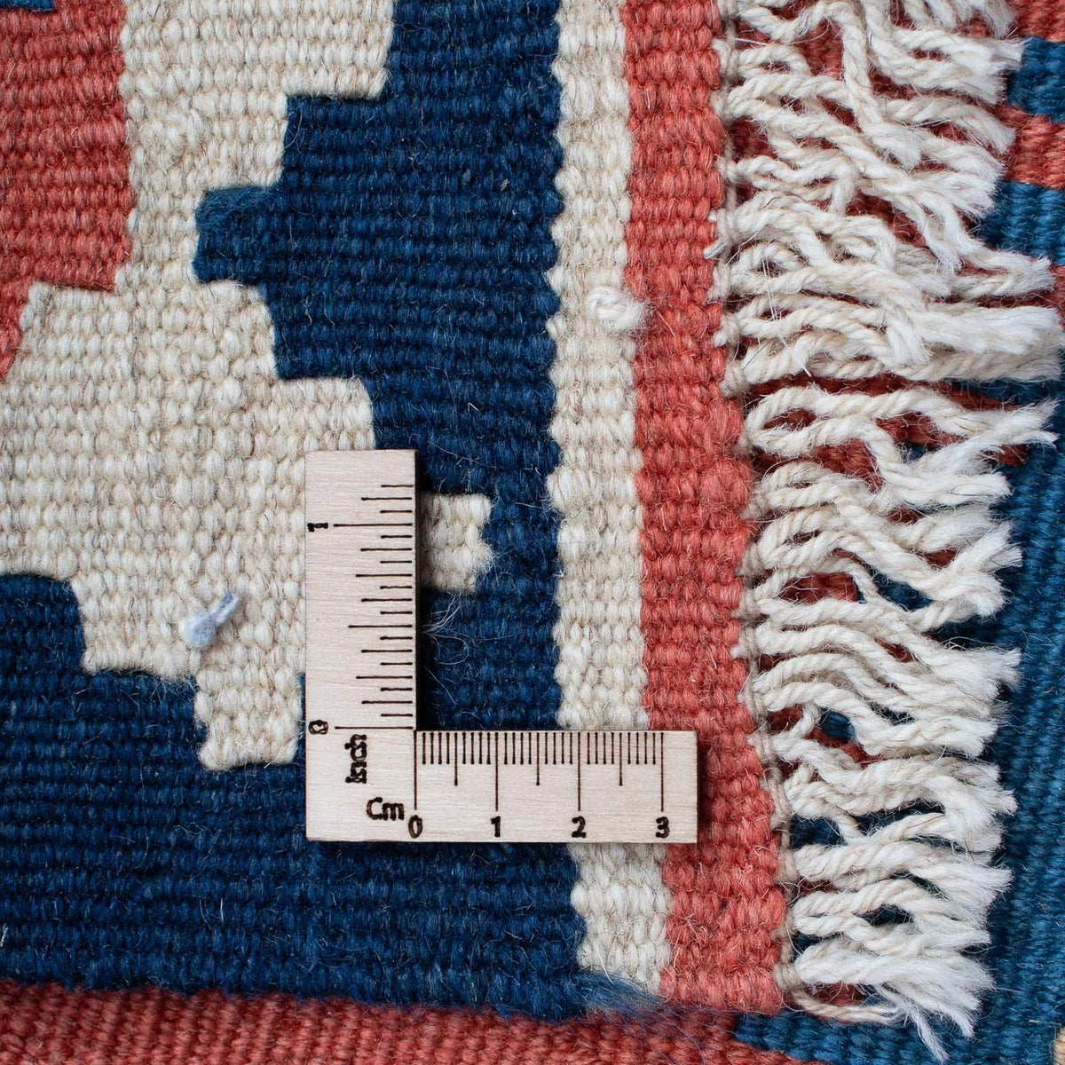 Kelim-tæppe - orientalsk - 191 x 122 cm - mørkeblå