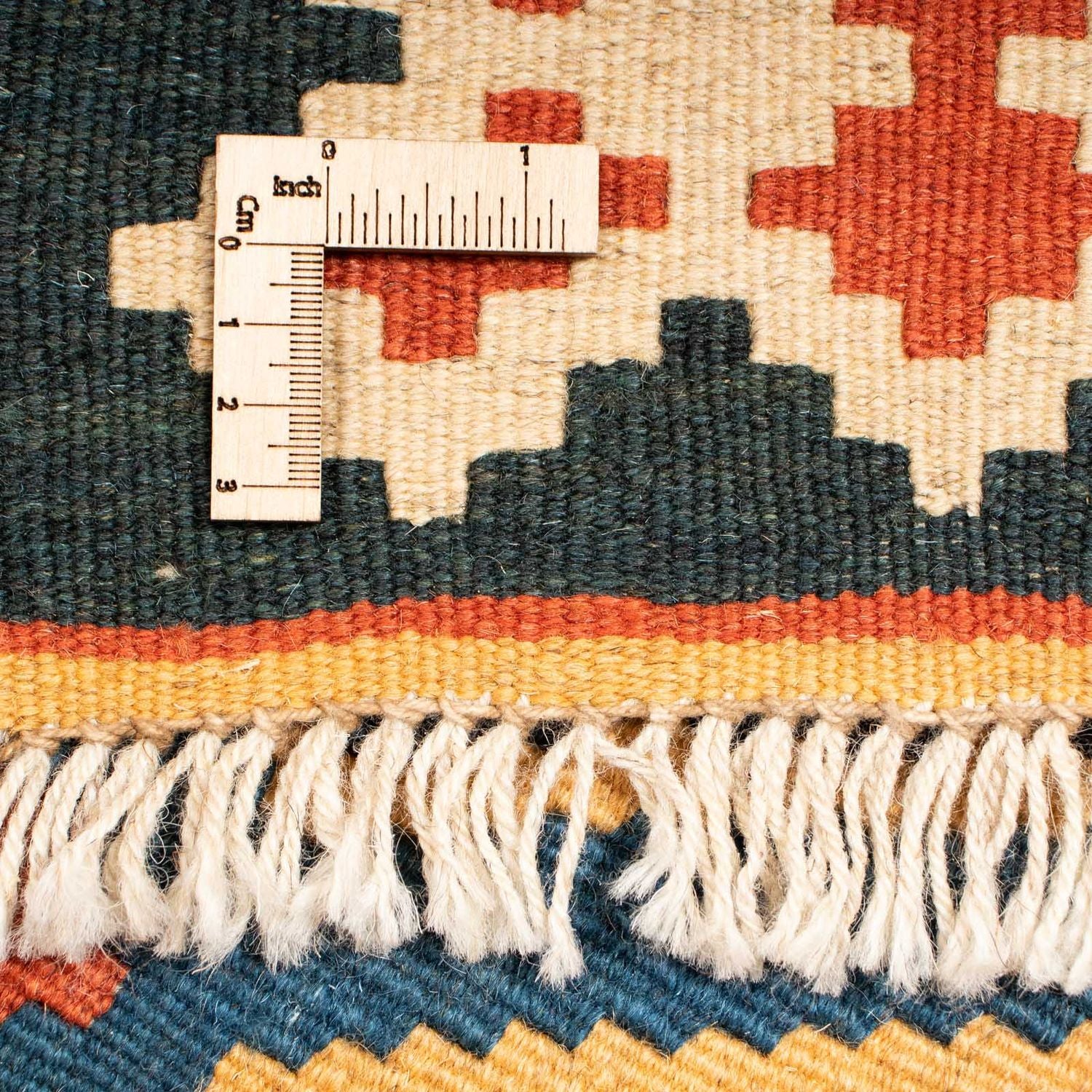 Kelim-tæppe - orientalsk - 242 x 208 cm - flerfarvet