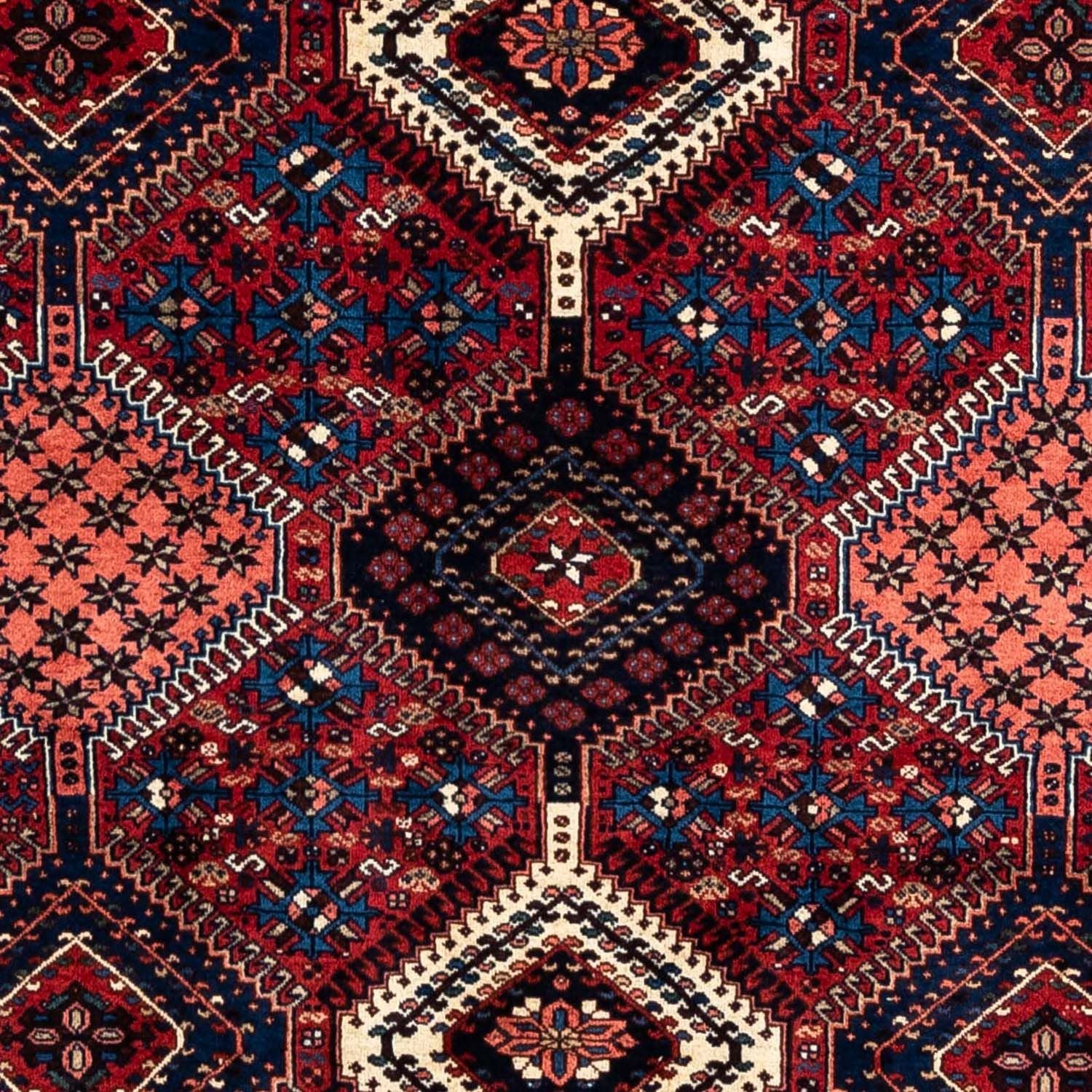 Persisk tæppe - Nomadisk - 300 x 202 cm - mørkerød