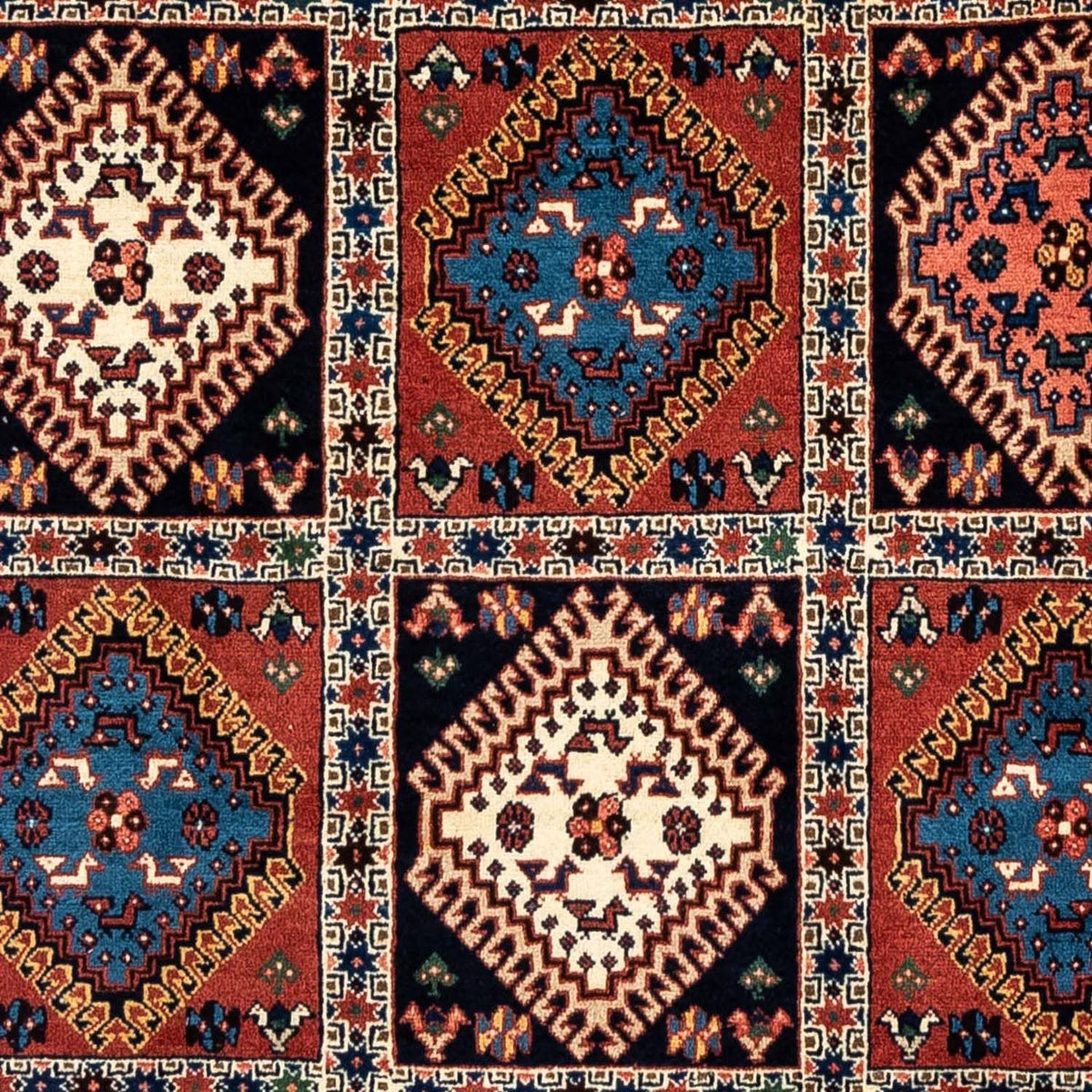 Persisk tæppe - Nomadisk - 312 x 215 cm - mørkeblå