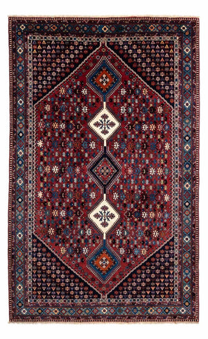Persisk tæppe - Nomadisk - 320 x 205 cm - mørkerød