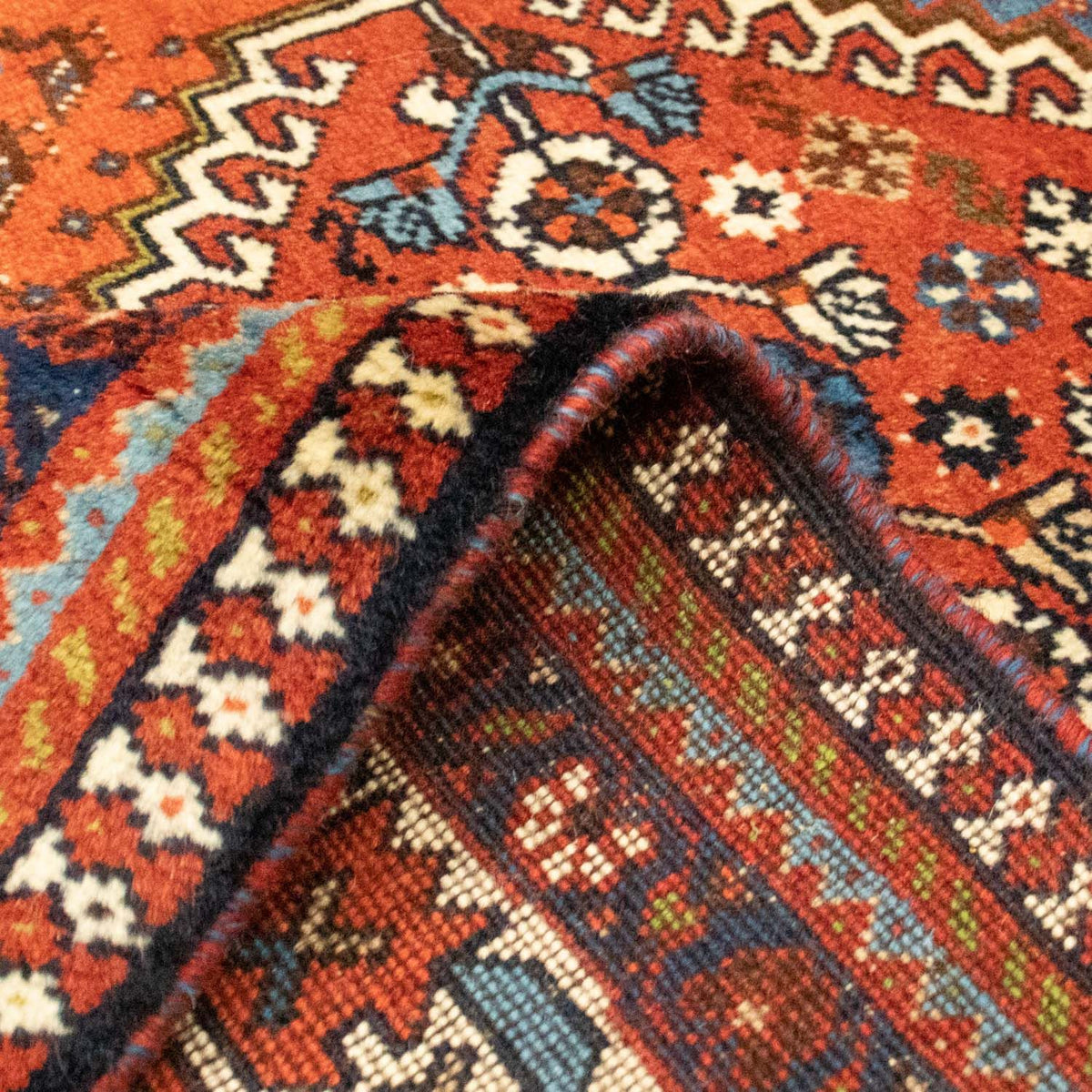 Persisk tæppe - Nomadisk - 213 x 152 cm - rød