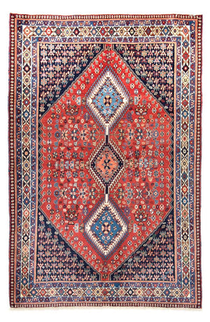 Persisk tæppe - Nomadisk - 203 x 150 cm - rød