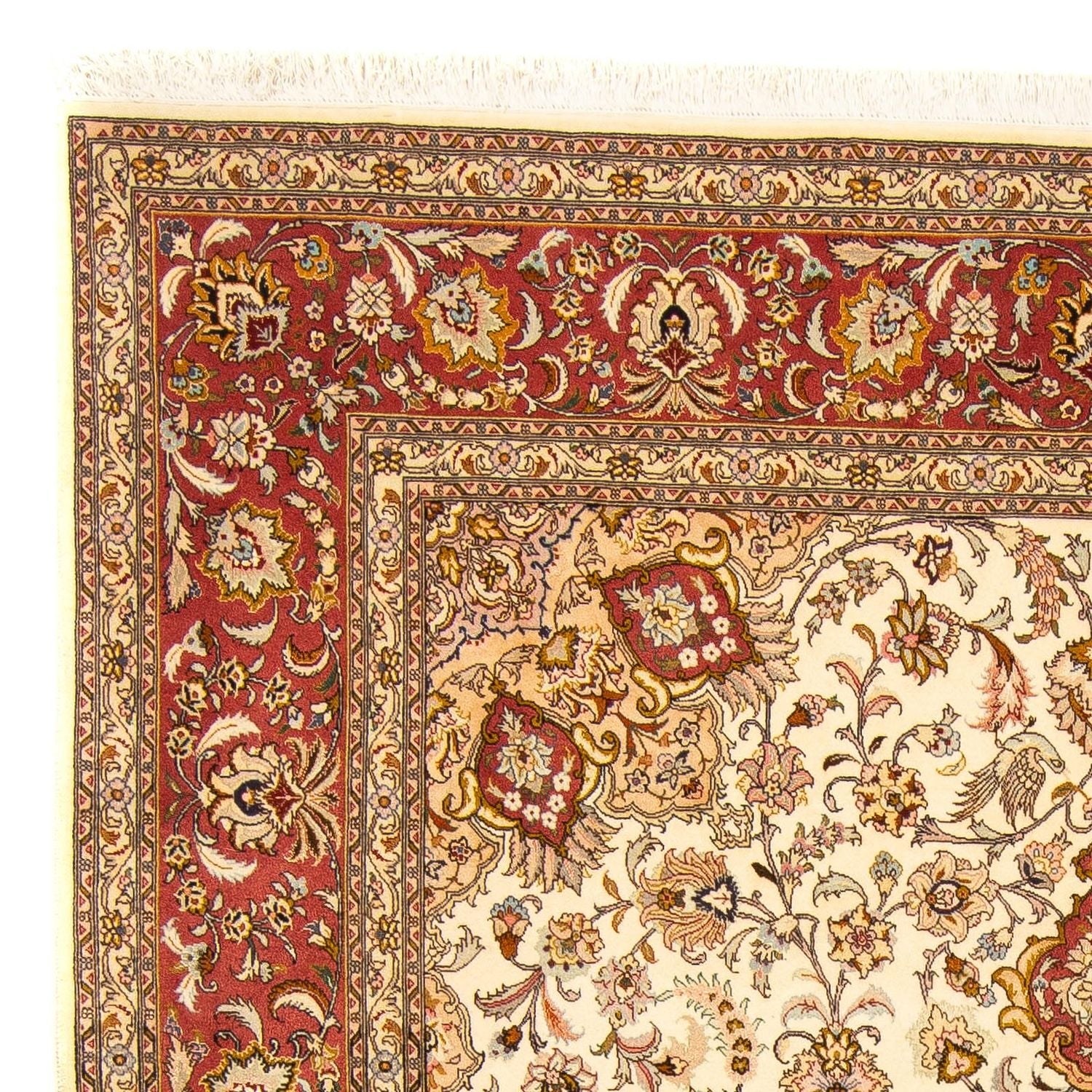Persisk tæppe - Tabriz - Royal - 250 x 198 cm - beige