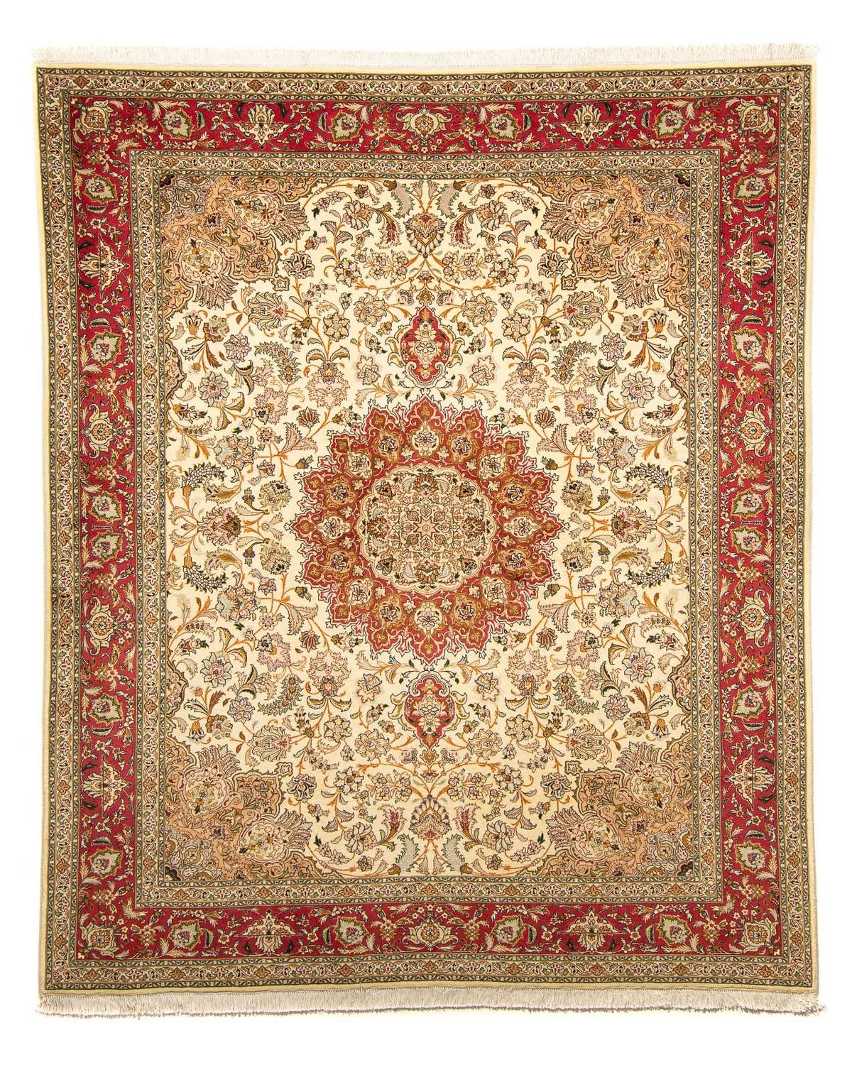 Persisk tæppe - Tabriz - Royal - 251 x 204 cm - beige