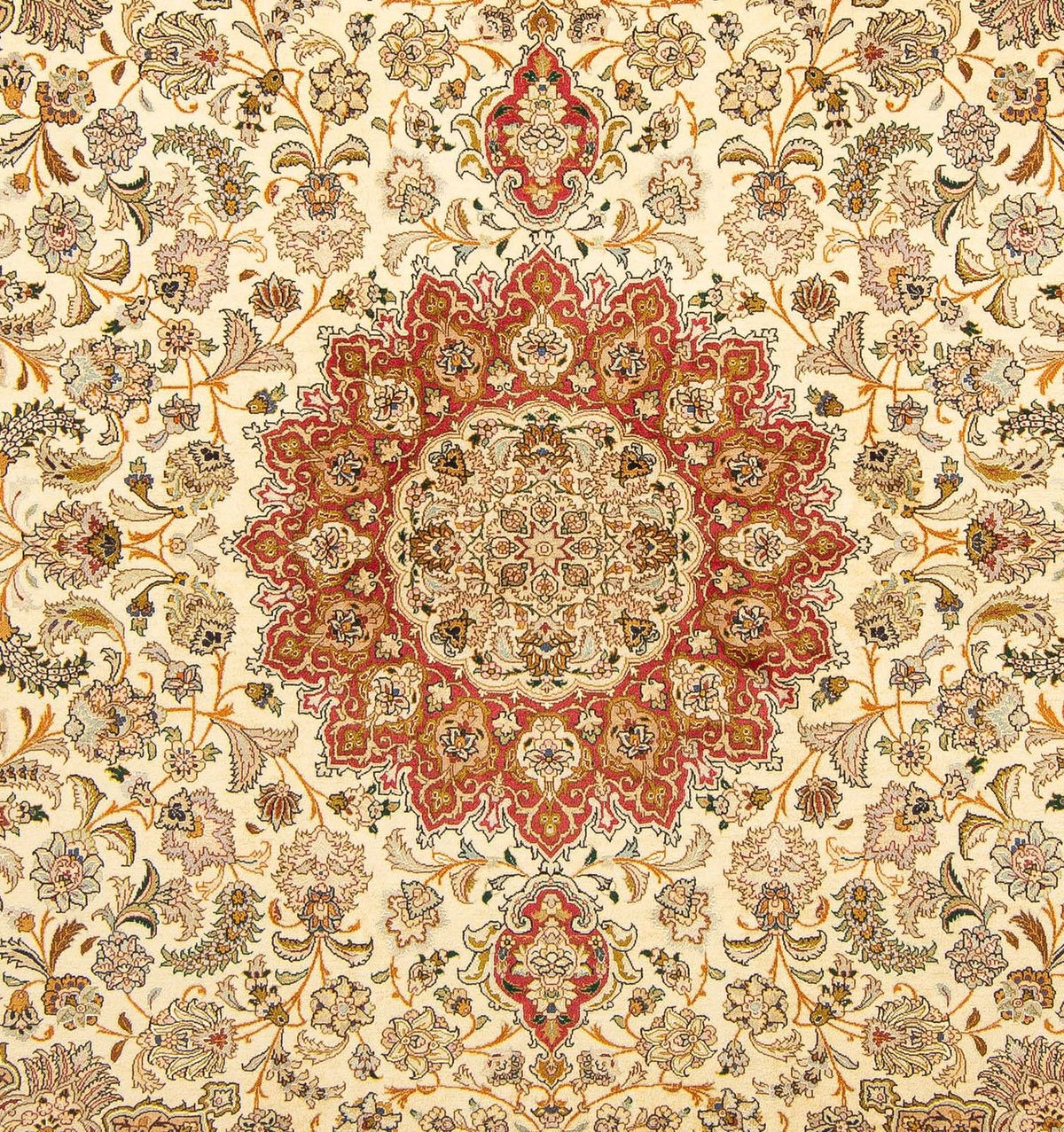 Persisk tæppe - Tabriz - Royal - 251 x 204 cm - beige