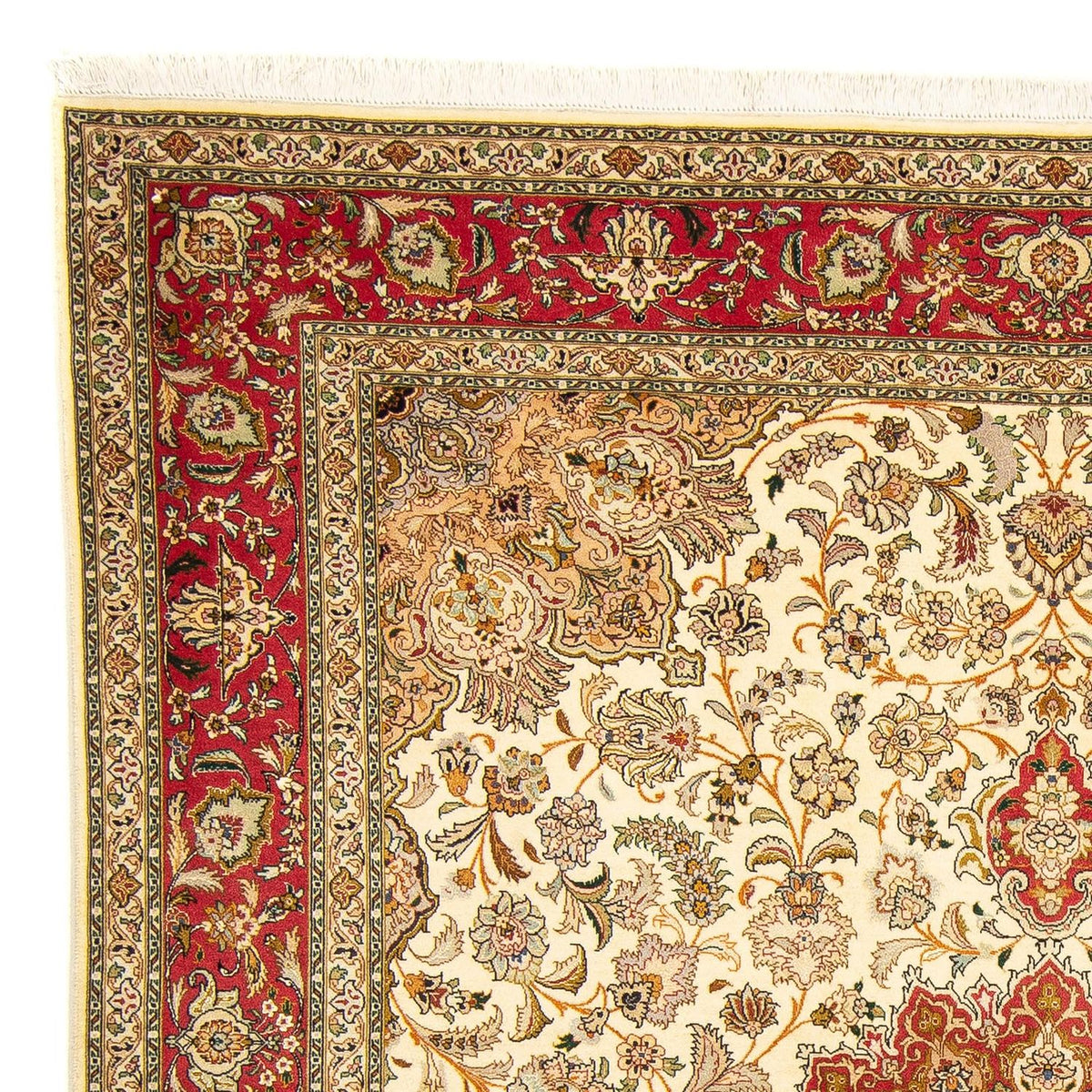 Persisk tæppe - Tabriz - Royal - 251 x 204 cm - beige