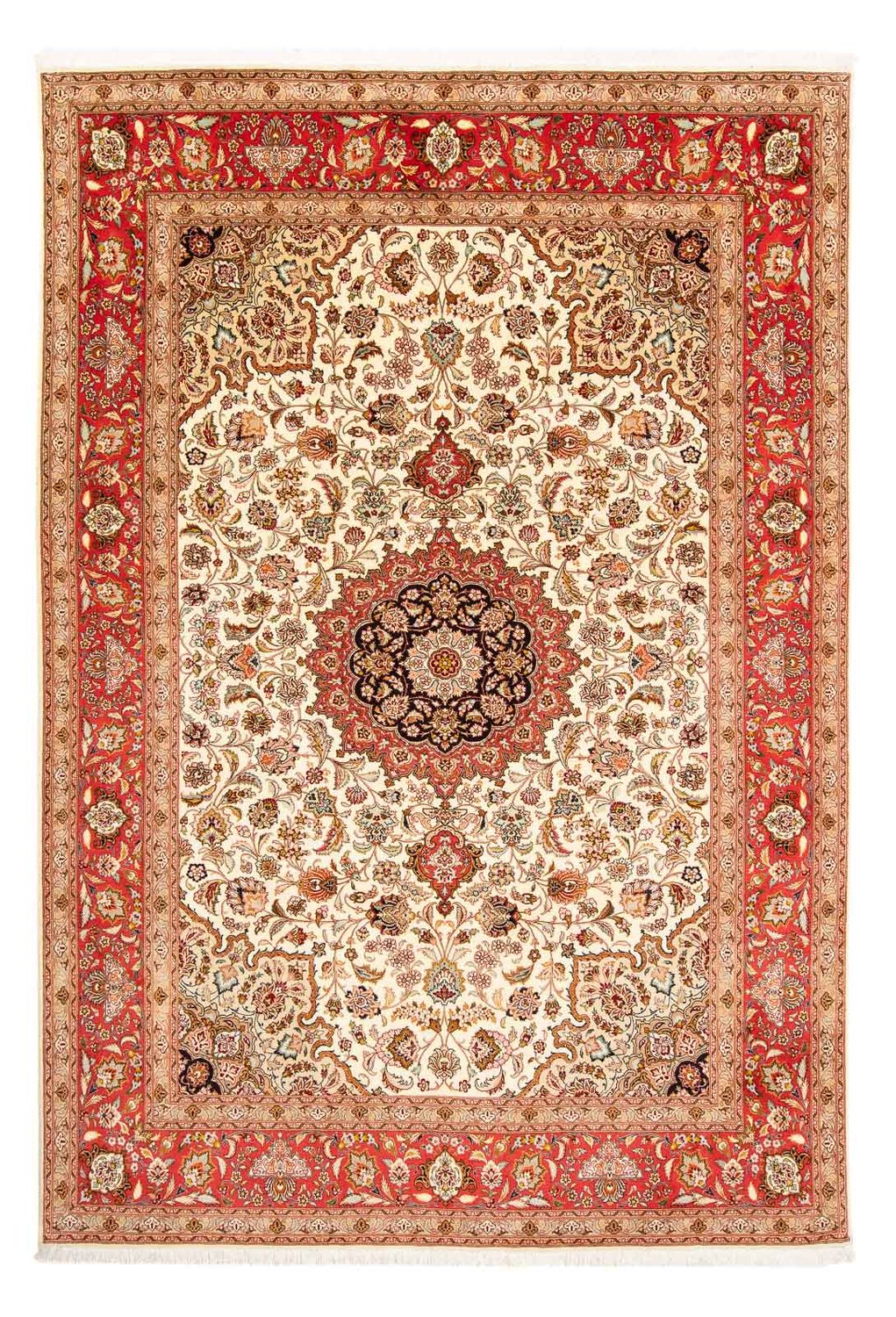 Persisk tæppe - Tabriz - Royal - 296 x 204 cm - rød