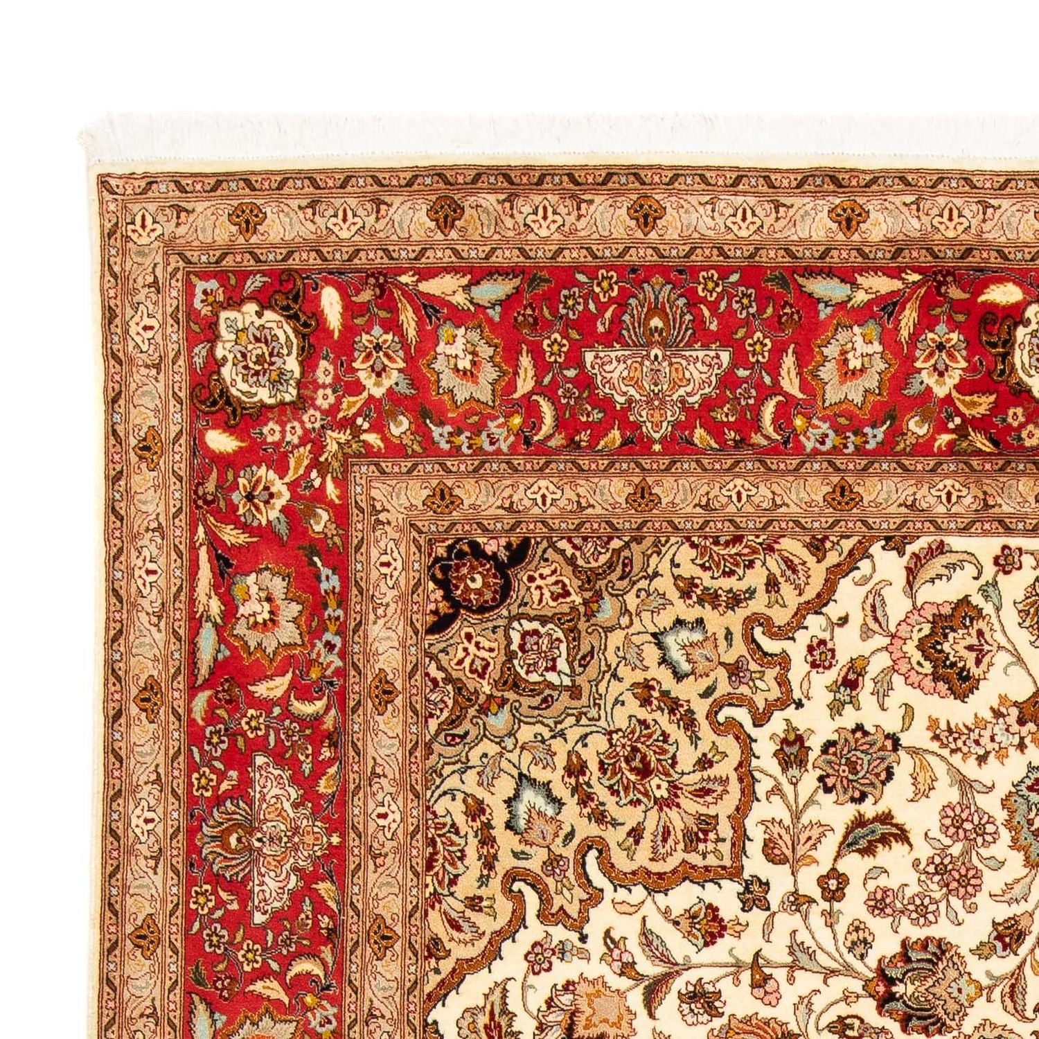 Persisk tæppe - Tabriz - Royal - 296 x 204 cm - rød