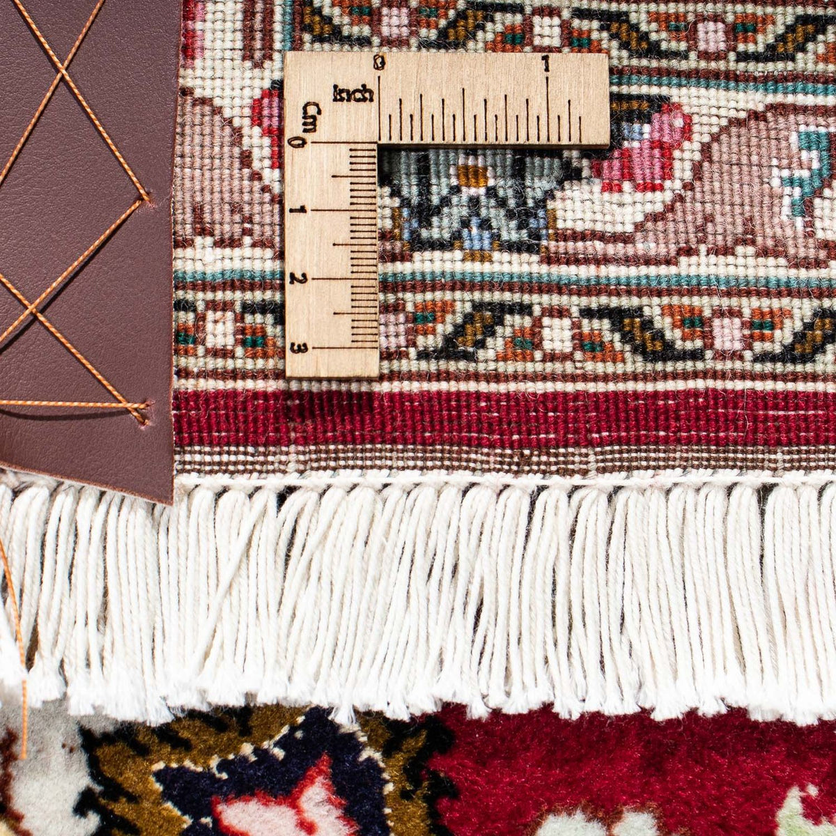 Persisk tæppe - Tabriz - Royal - 196 x 155 cm - mørkerød