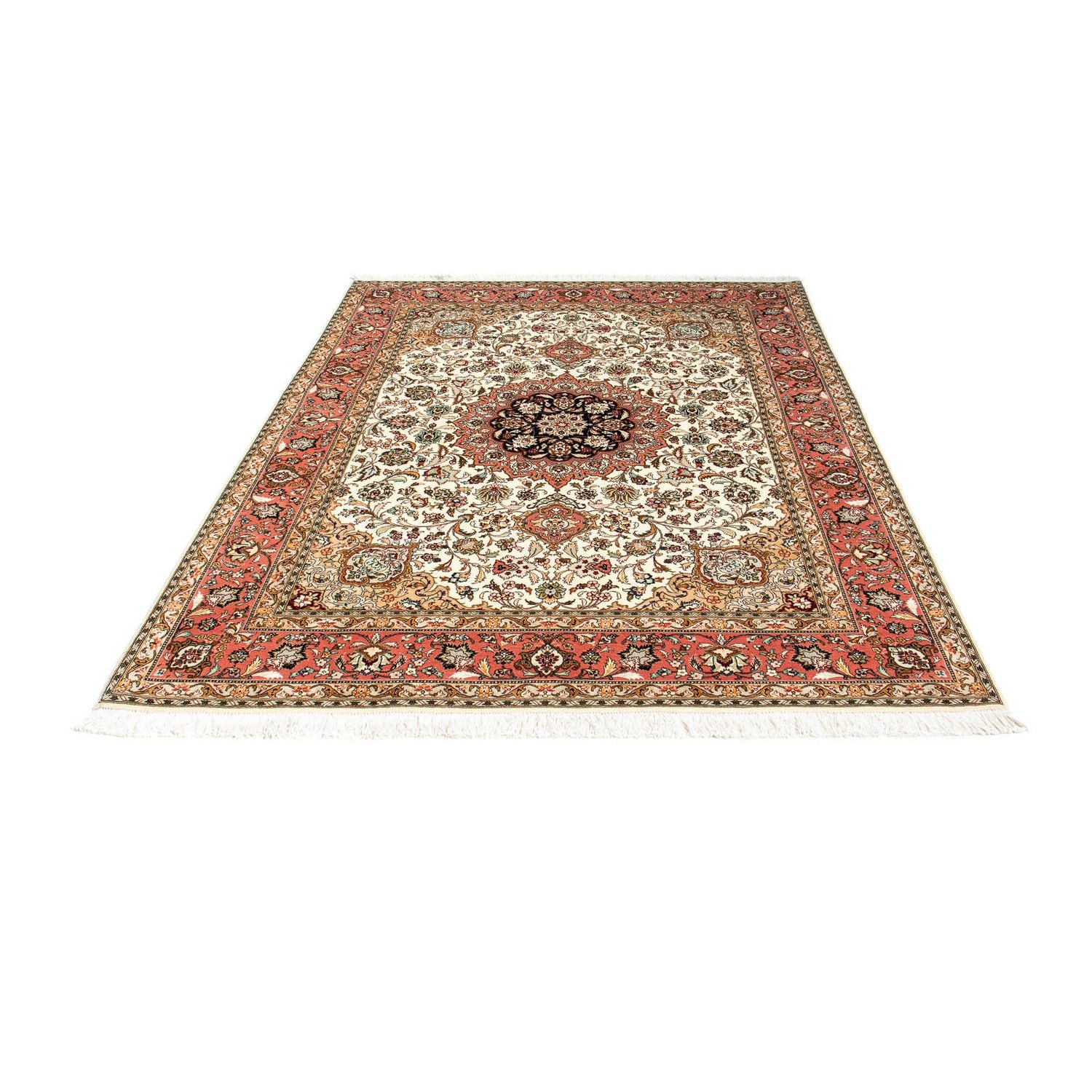 Persisk tæppe - Tabriz - Royal - 204 x 154 cm - beige