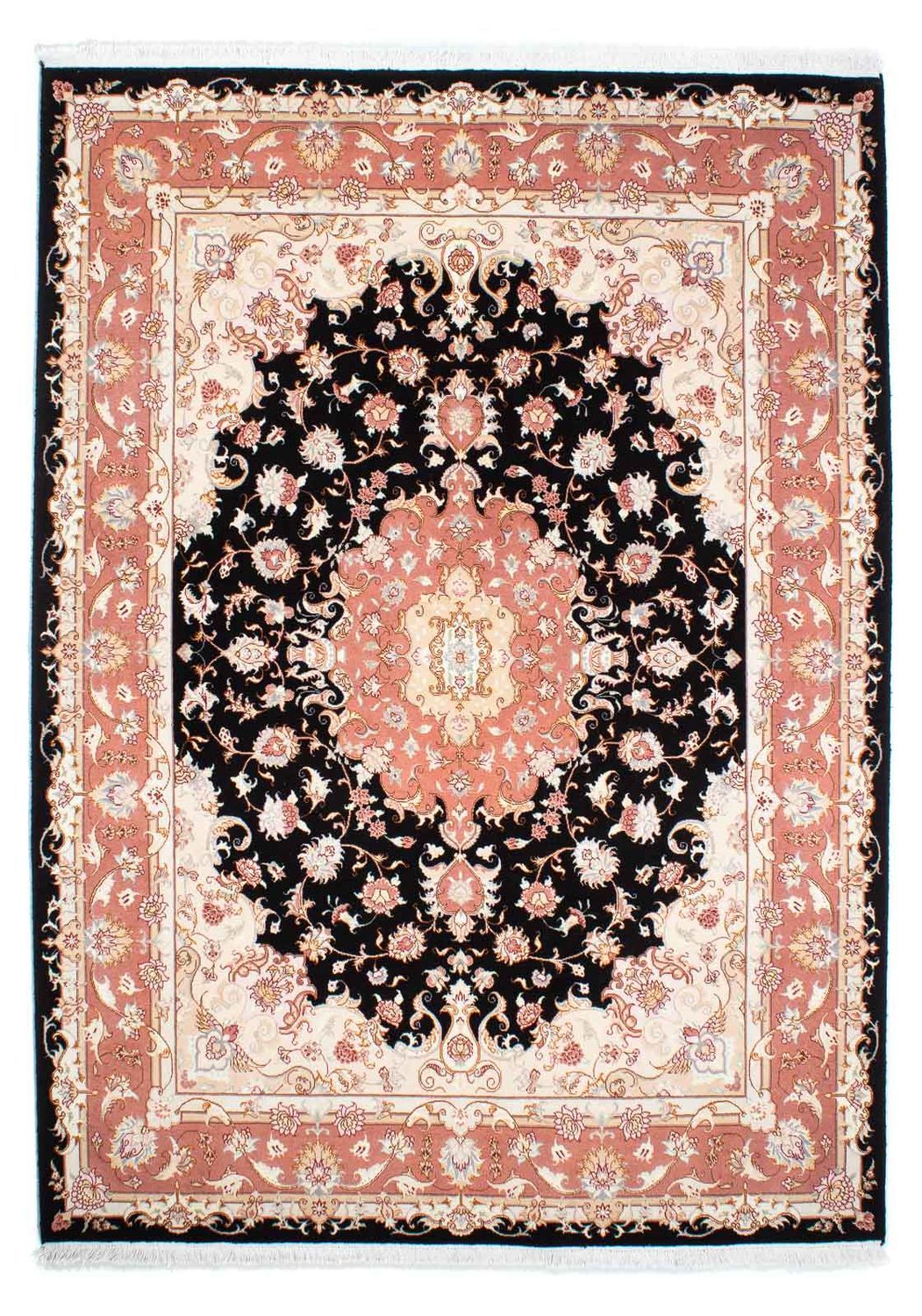 Persisk tæppe - Tabriz - Royal - 233 x 173 cm - mørkeblå