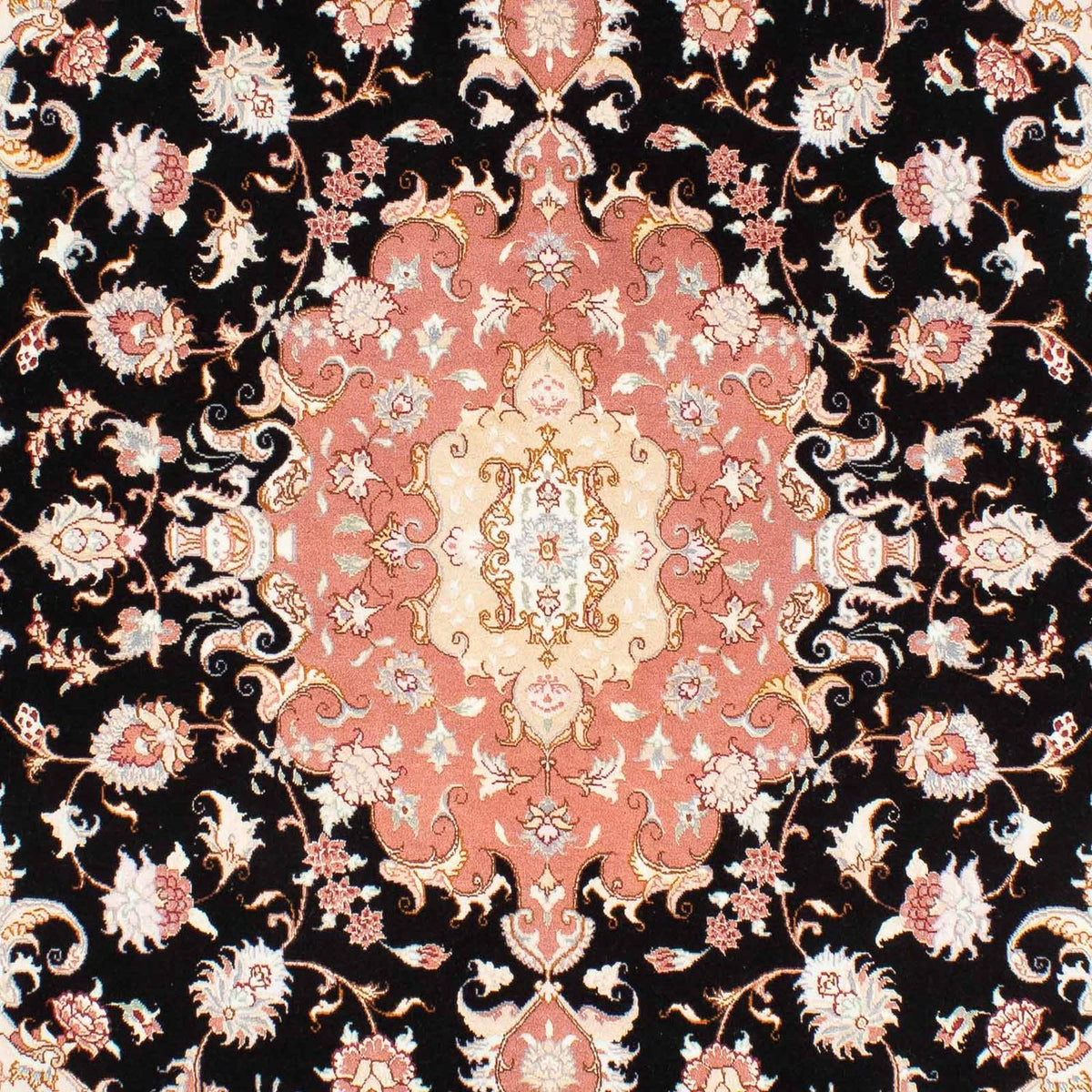 Persisk tæppe - Tabriz - Royal - 233 x 173 cm - mørkeblå