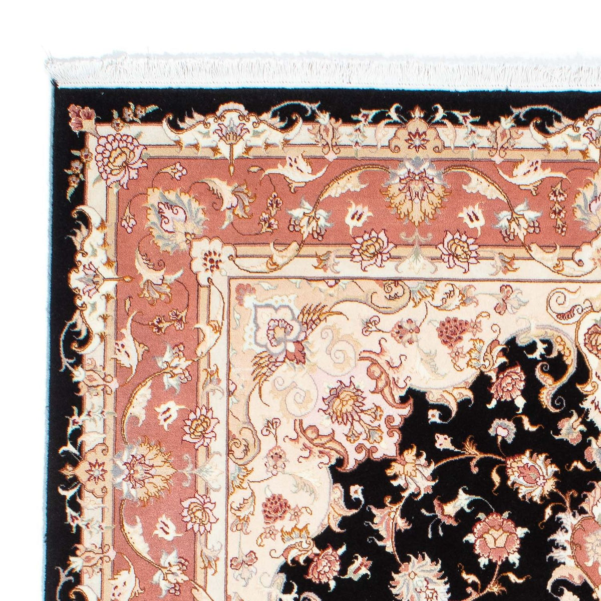 Persisk tæppe - Tabriz - Royal - 233 x 173 cm - mørkeblå