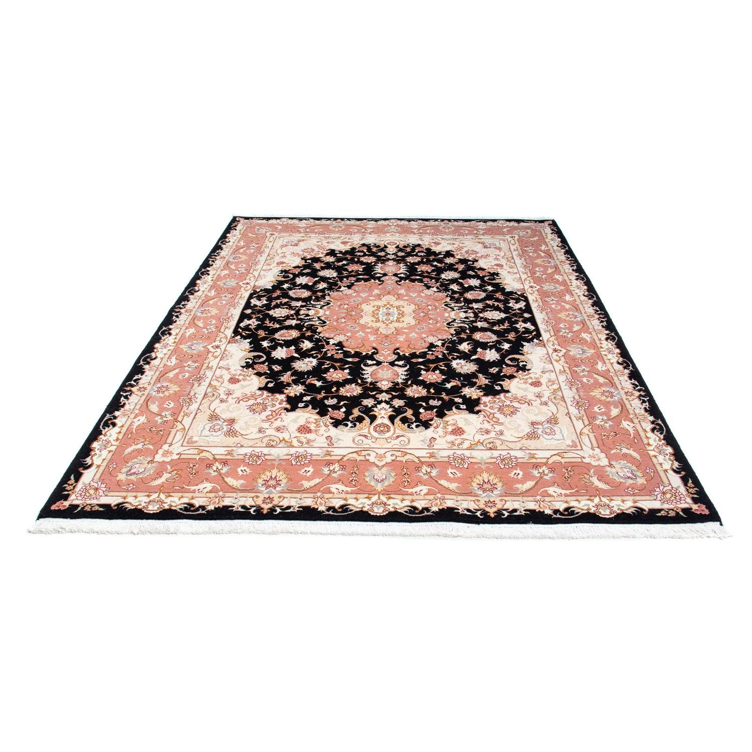 Persisk tæppe - Tabriz - Royal - 233 x 173 cm - mørkeblå