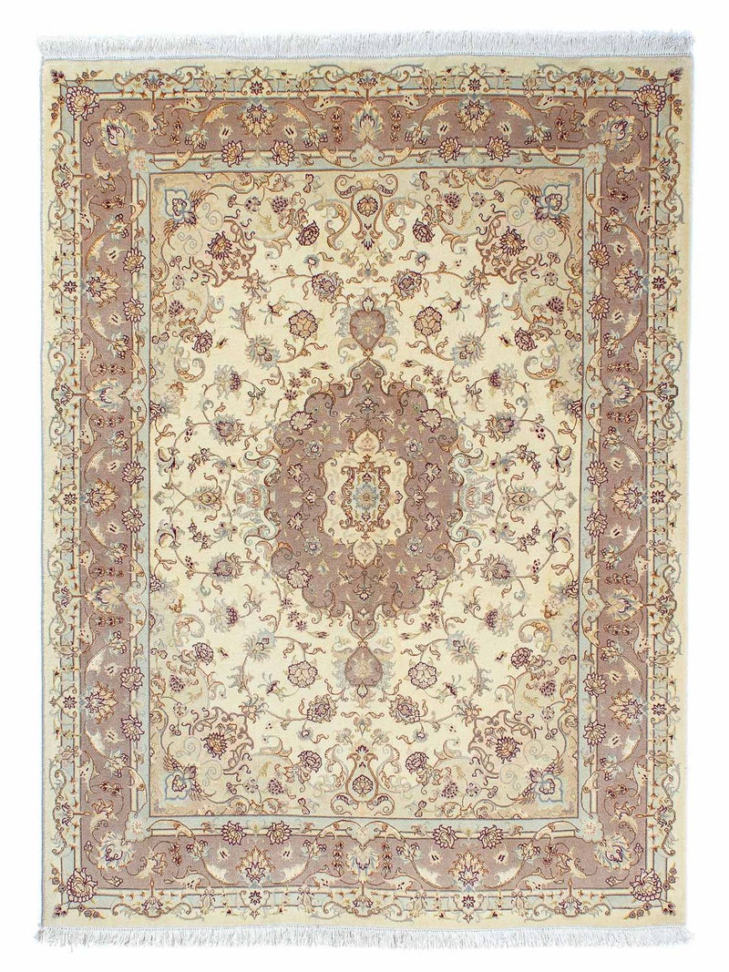 Persisk tæppe - Tabriz - Royal - 195 x 153 cm - beige