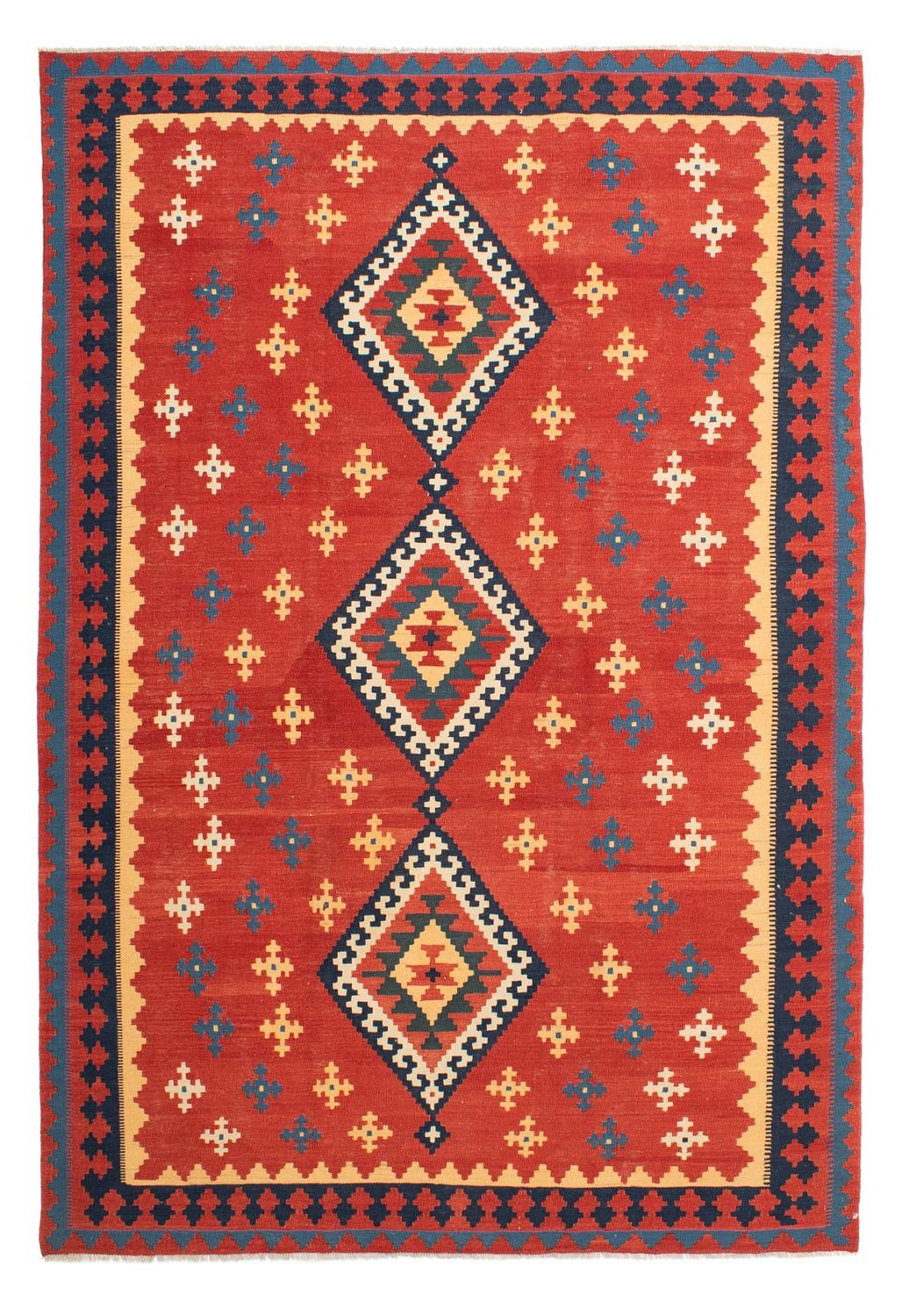 Kelim-tæppe - orientalsk - 300 x 210 cm - rust
